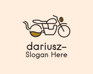 Coffee Farm - Coffee Delivery Motorcycle logo design