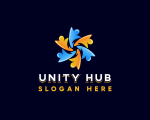 Human Community Unity logo design
