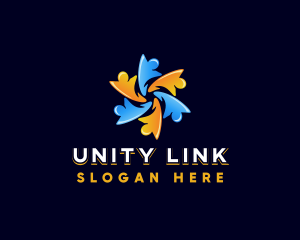 Human Community Unity logo design