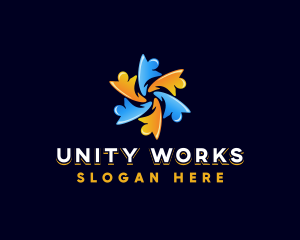 Human Community Unity logo design