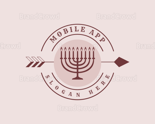 Candle Arrow Badge Logo