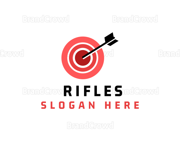 Bullseye Target Arrow Logo