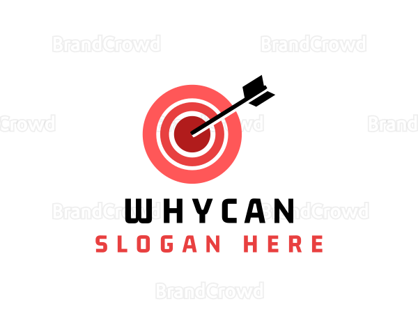 Bullseye Target Arrow Logo