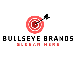 Bullseye Target Arrow logo design