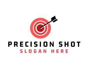 Bullseye Target Arrow logo design