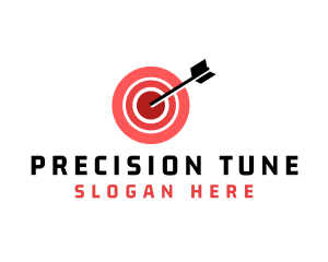 Bullseye Target Arrow logo design