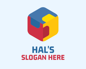 Homeschool - Toy Cube Puzzle logo design