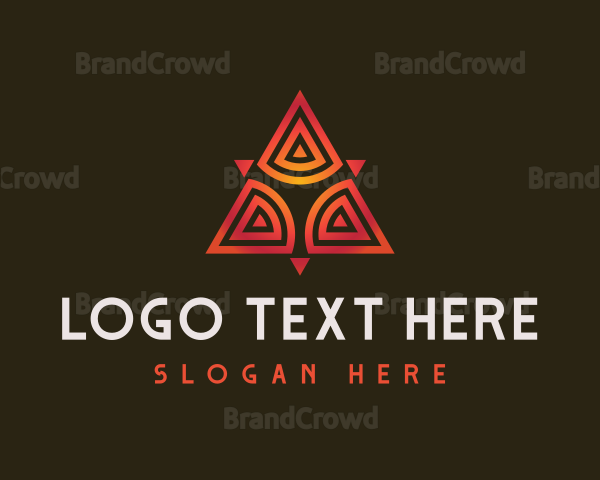 Tribal Modern Triangle Logo
