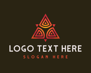Tribal Modern Triangle Logo