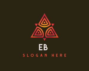 Cyber - Tribal Modern Triangle logo design