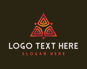 Gradient - Tribal Modern Triangle logo design