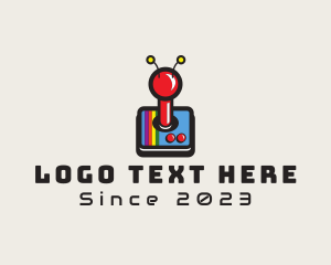 Tetris - Retro Alien Joystick logo design