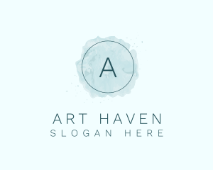 Circle Watercolor Artist logo design