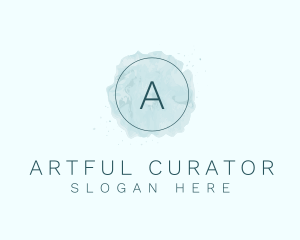 Circle Watercolor Artist logo design