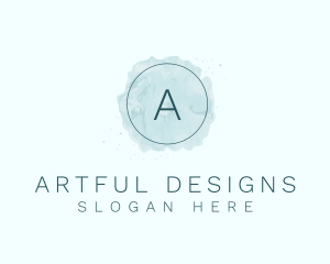 Circle Watercolor Artist logo design