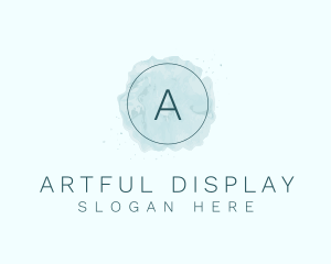 Circle Watercolor Artist logo design