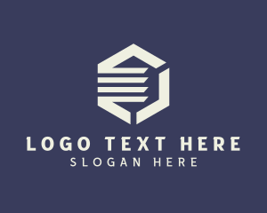 Company - Modern Gray Hexagon logo design