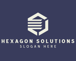 Modern Gray Hexagon logo design