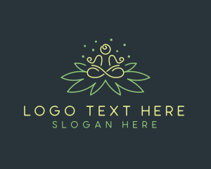 Peace - Lotus Yoga Spa logo design