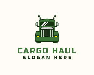 Green Cargo Truck  logo design