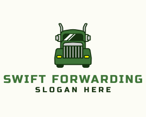 Green Cargo Truck  logo design