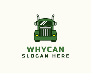 Moving - Green Cargo Truck logo design