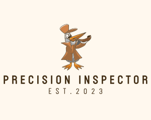 Inspector - Detective Pipe Duck logo design