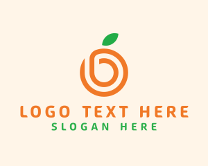 Pulp - Orange Citrus Letter O logo design