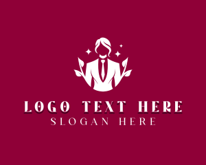 Suit - Woman Human Resources logo design