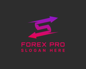Forex - Modern Logistics Arrows logo design