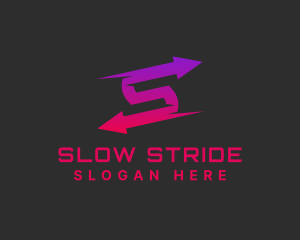 Modern Logistics Arrows logo design