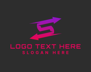 Gradient - Modern Logistics Arrows logo design