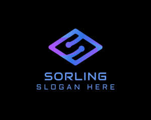 Modern Tech Letter S logo design