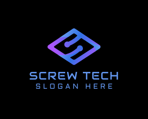 Modern Tech Letter S logo design