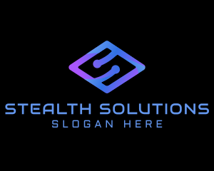 Modern Tech Letter S logo design