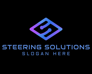 Modern Tech Letter S logo design