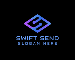 Modern Tech Letter S logo design