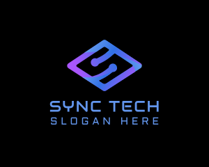 Modern Tech Letter S logo design