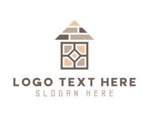 Renovation - Brown Home Floorboard logo design