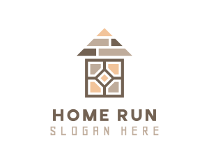 Brown Home Floorboard logo design