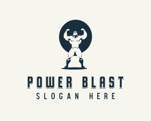 Masculine Fitness Power logo design