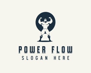 Masculine Fitness Power logo design