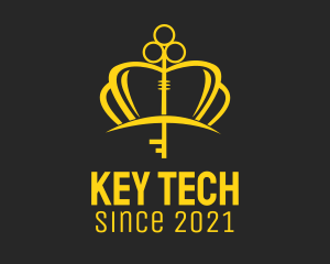 Gold Crown Key  logo design