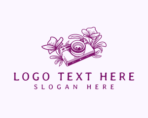 Film - Camera Flower Photography logo design