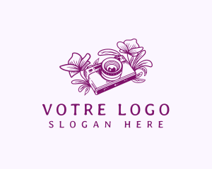 Photo - Camera Flower Photography logo design