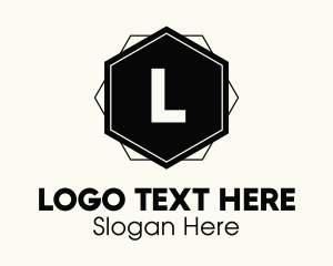 Plaza - Modern Hexagon Badge logo design