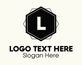 Atelier - Modern Hexagon Badge logo design