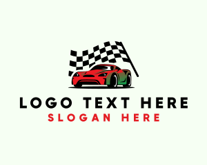 Race Car Garage Logo