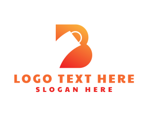 Bold - Orange B Bag logo design