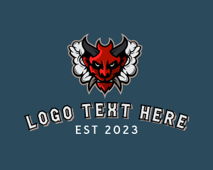 Horned - Horned Demon Vaping logo design